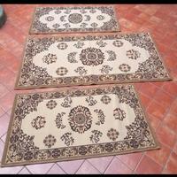 SET TRE 3 TAPPETI CAMERA DA LETTO MODELLO PESANTE