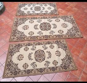 SET TRE 3 TAPPETI CAMERA DA LETTO MODELLO PESANTE