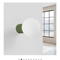 Halo - Lampada da parete verde oliva