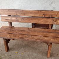 panchine in legno  2 o 3 posti