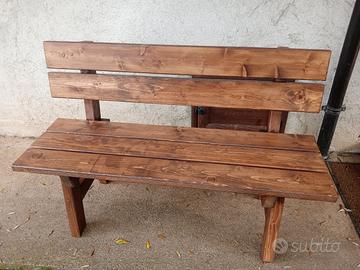 panchine in legno  2 o 3 posti