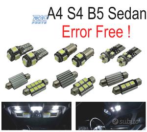 KIT 12 LAMPADE LED INTERNE PER AUDI A4 B5 SEDAN 96