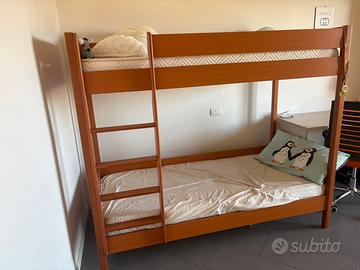 Letto a castello in legno
