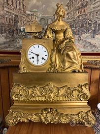 Orologio da Appoggio in Bronzo Dorato (XIX Secolo)