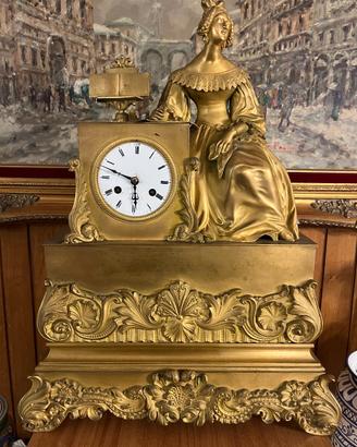 Orologio da Appoggio in Bronzo Dorato (XIX Secolo)