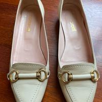 Scarpa Mortarotti cerimonia cuoio bianche Tg.39