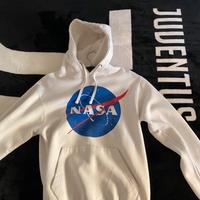 Felpa NASA bianca con logo