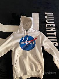 Felpa NASA bianca con logo