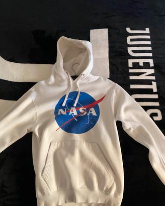 Felpa NASA bianca con logo