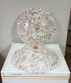 Coppia Plafoniere Applique vintage - vetro Murano 