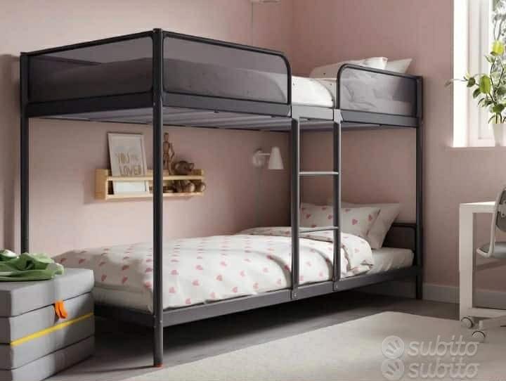 Letto Estraibile Letto A Castello Ikea Svarta Bianco Soppalco Fai