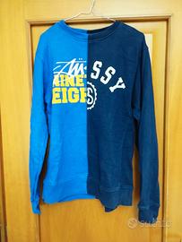 felpa stüssy vintage Half & Half uomo taglia M 