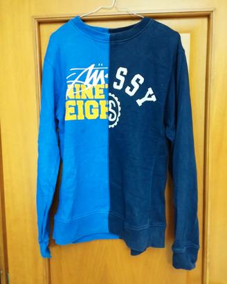 felpa stüssy vintage Half & Half uomo taglia M 