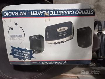 stereo  con cuffie vintage nuovo  con scatola 