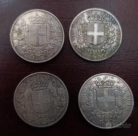 6 Scudoni da 5 lire in Argento (entra e leggi) 