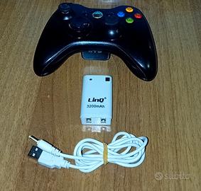 JOYPAD XBOX 360 CON BATTERIA RICARICABILE
