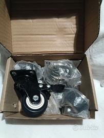 Nirox Set di 4 Ruote girevoli per mobili 50 mm