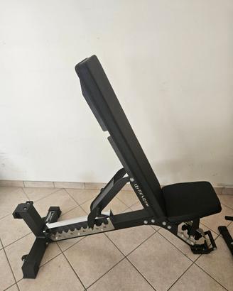 panca regolabile noir kingsgym palestra