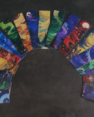 Segnalibro 20 pezzi, tema "Paesaggi fantastici"