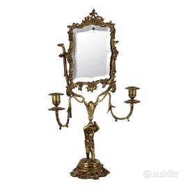 Specchio da Toilette in Bronzo - Fine '800