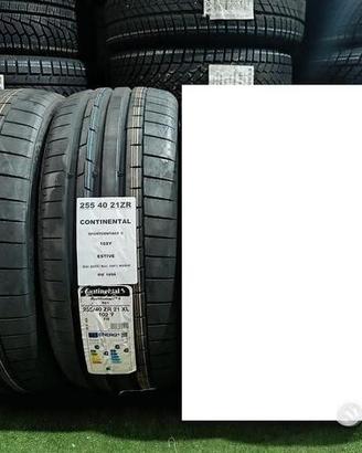 2 gomme 255 40 21 CONTINENTAL 100% NUOVI RIF1896