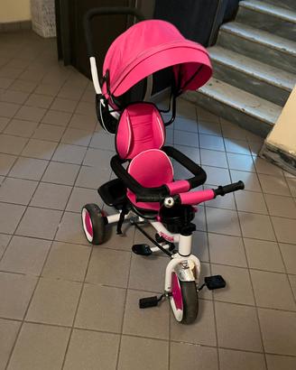 Triciclo bambino con manubrio genitori