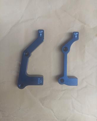 adattatori per disco freni 203 mm ant. e post. MTB