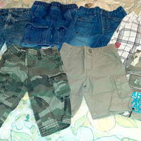 Pantaloni lunghi/corti, maglie bimbo 3-5 anni