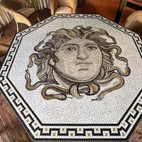 tavolo  con piano in mosaico