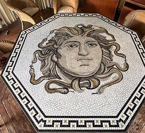 tavolo  con piano in mosaico
