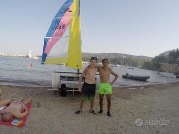 Carrello alaggio varo catamarano