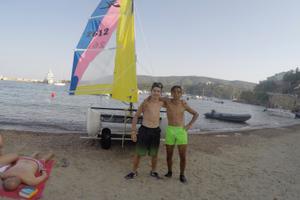 Carrello alaggio varo catamarano