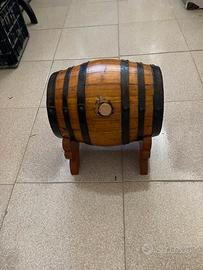 Botticella da tavolo in legno chiaro vintage