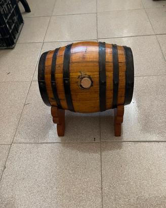 Botticella da tavolo in legno chiaro vintage