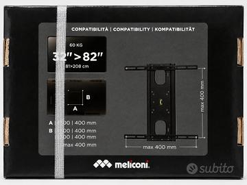 Supporto TV da parete Meliconi 32”–82” – Portata 6