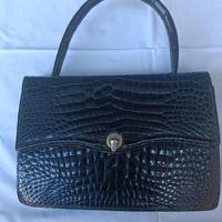 Borsa coccodrillo vintage anni 40