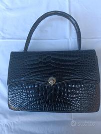 Borsa coccodrillo vintage anni 40
