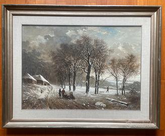 Paesaggio invernale di Raul Viglione 50x70