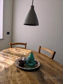 Lampadario sospensione cemento E25 minimal 