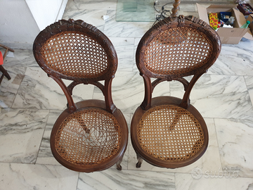 Coppia antiche sedie