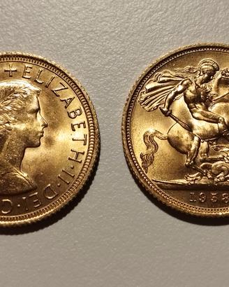 sterlina oro Elisabetta 