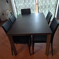 Tavolo allungabile in laminato Ardesia