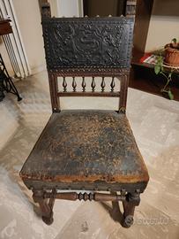 sedie antiquariato 