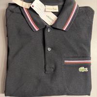 Polo Lacoste manica lunga nera