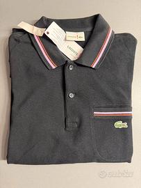 Polo Lacoste manica lunga nera