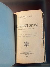 Libro storico I Promessi Sposi - 1895