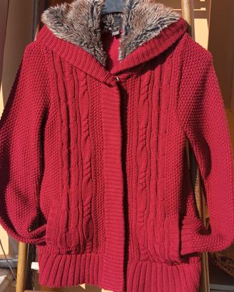 maglia con cappuccio colore borgogna Pimkie tg M