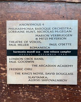 CD Harmonia Mundi USA - New Release Sampler