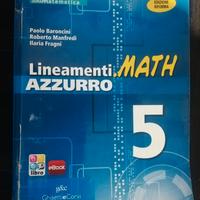 9788853804365 Lineamenti.Math Azzurro 5 Lineamenti