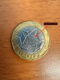 Moneta 1000 Lire 1997 con Errore Di Conio - FDC